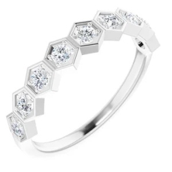 3/8 ctw Lab-Grown Diamond Band