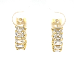 4 ctw Diamond Hinged Hoops