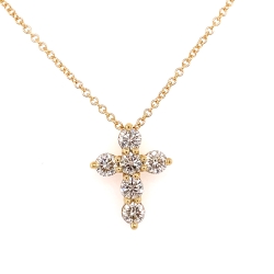 Diamond Cross Pendant Necklace