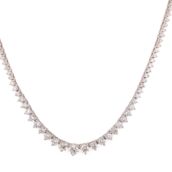 5 ctw Diamond Graduated Tennis Necklace