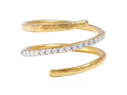 Coil Diamond Ring