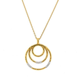 Three-Row Pendant Necklace