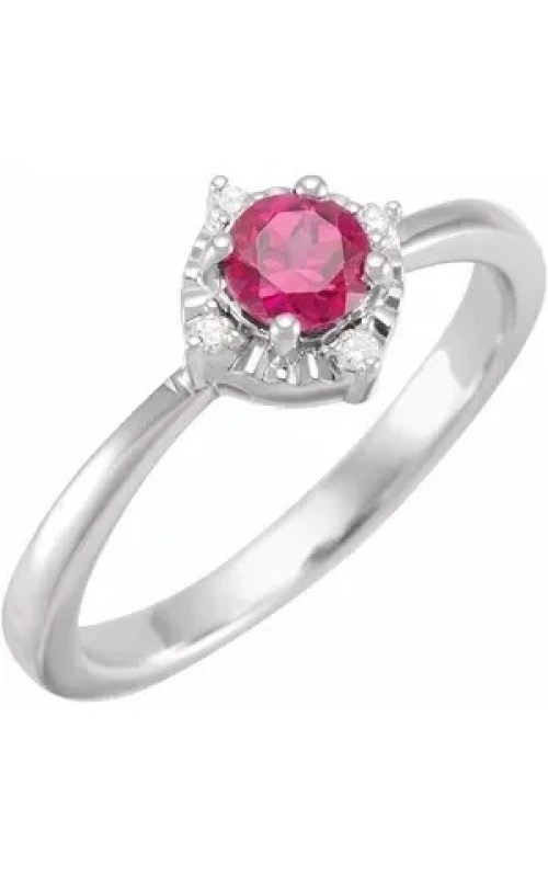 Lab-grown Ruby Ring