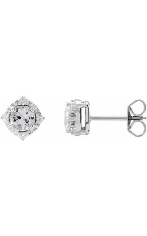 Lab-grown Sapphire Studs