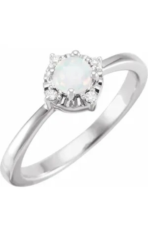 Lab-Grown Opal Ring