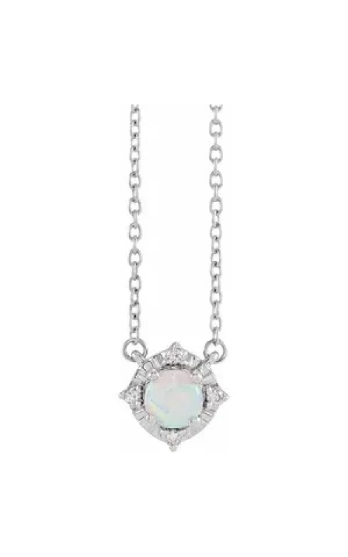 Lab-Grown Opal Necklace