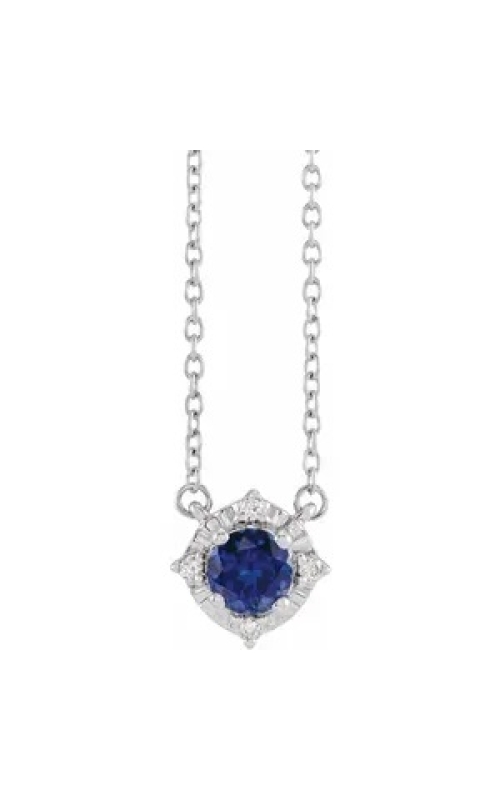 Lab-grown Sapphire Necklace