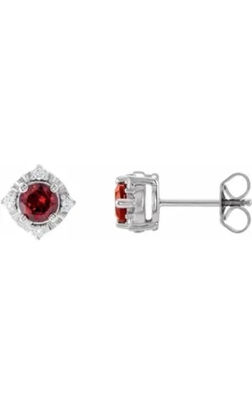 Garnet Studs