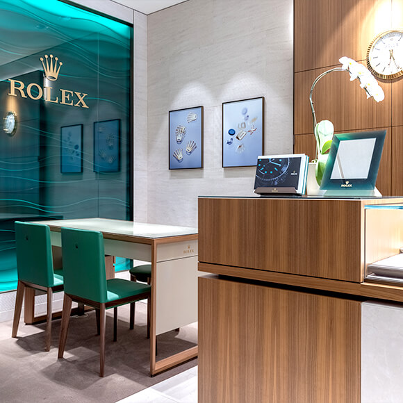 Rolex Showroom at Clarkes Jewelers in Louisiana