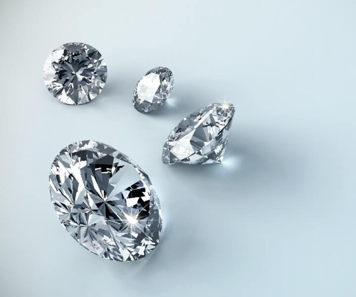 Image title diamond on blue background desktop